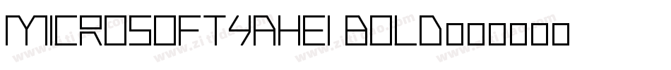 MicrosoftYahei Bold字体转换